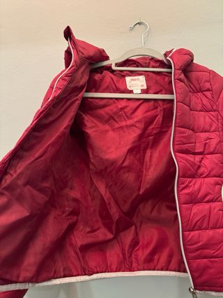 Chaqueta acolchada niña roja Talla 146cm