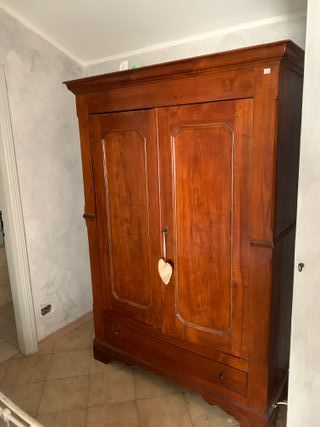 Armadio antico 2 ante con cassetto
