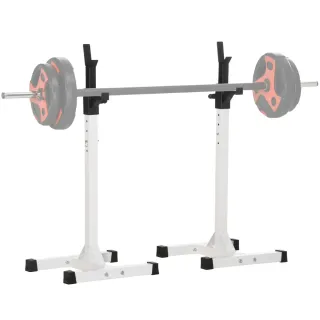 Soporte Barras Pesas Acero Ajustable