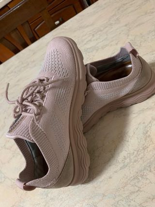 Sneakers rosa per donna Geox respira