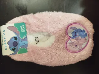 Pantufas Stitch Disney 26/28 Rosa