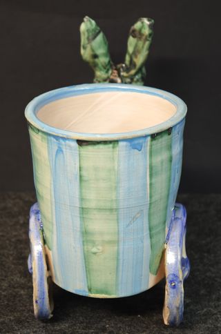 Solimene Vietri Asino Carretto Ceramica