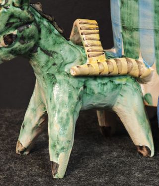 Solimene Vietri Asino Carretto Ceramica