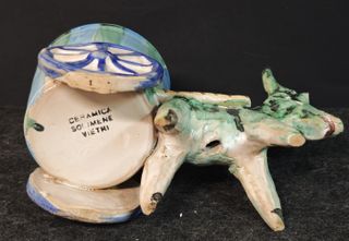 Solimene Vietri Asino Carretto Ceramica