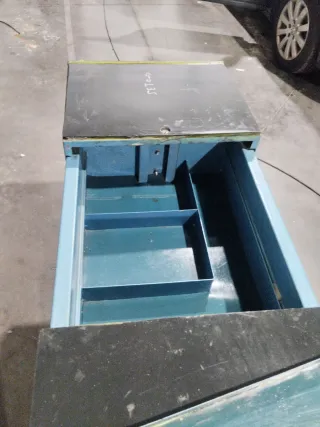 Carro de herramientas azul