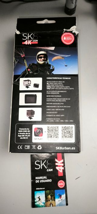 Cámara SK8 4K WiFi Sumergible 50m