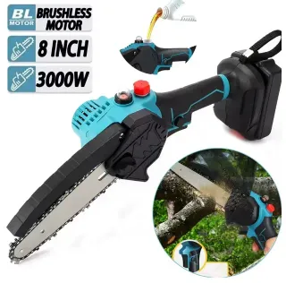 Motosega 8'' con 2 batterie