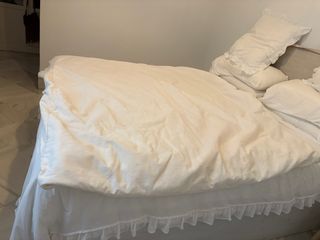 Funda sofá-cama IKEA blanca