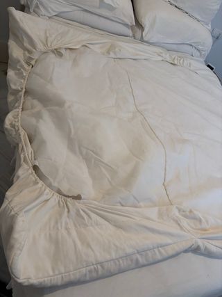 Funda sofá-cama IKEA blanca