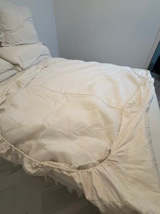 Funda sofá-cama IKEA blanca
