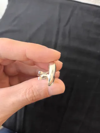 Pendientes de plata de ley