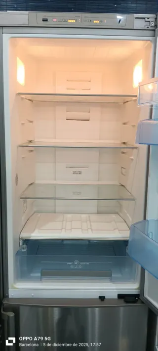 Nevera combi balay acero inoxidable