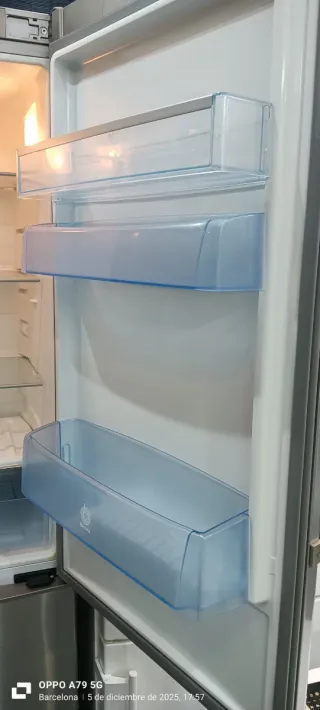 Nevera combi balay acero inoxidable