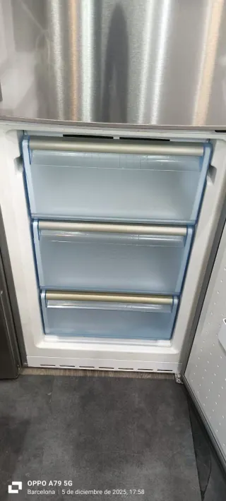 Nevera combi balay acero inoxidable