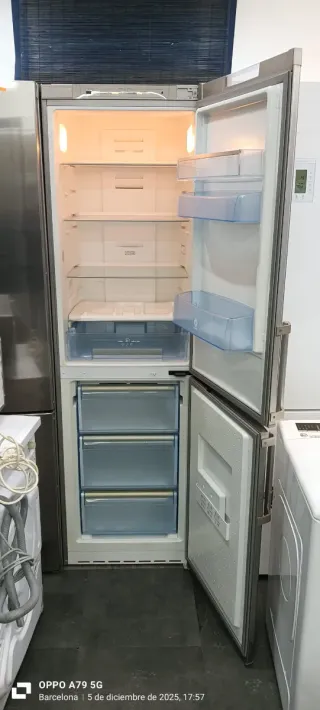 Nevera combi balay acero inoxidable