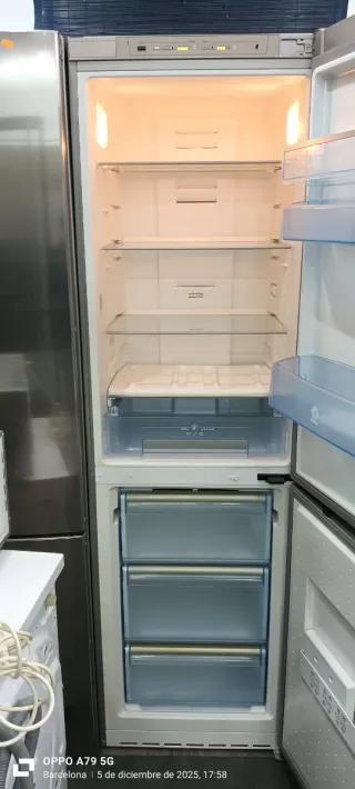 Nevera combi balay acero inoxidable