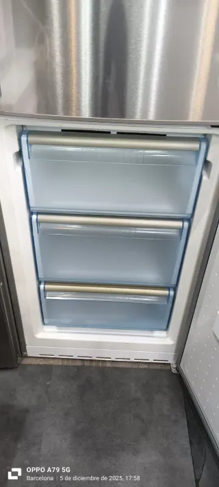 Nevera combi balay acero inoxidable