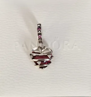 Charm Colgante Corazón Espiral