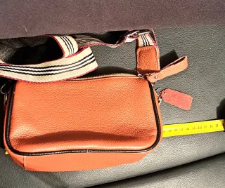 Pochette in pelle arancione