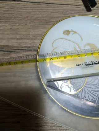 Piatto decorativo Furstenberg insetti oro