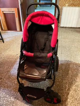 Carrito de bebé y silla de coche