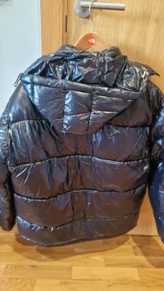 Plumífero Moncler Negro Brillante