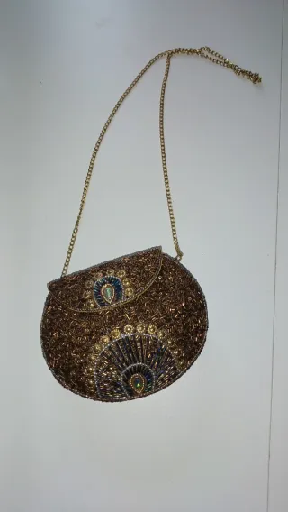 Bolso fiesta exótico bordado cadena
