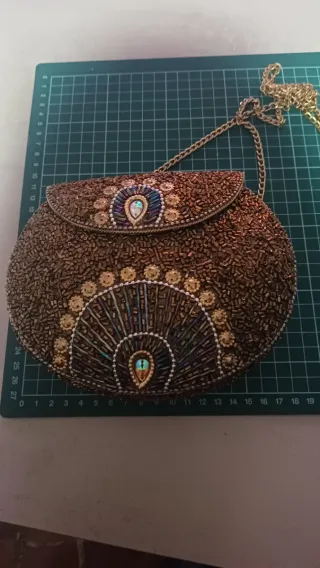 Bolso fiesta exótico bordado cadena