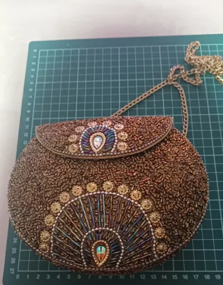 Bolso fiesta exótico bordado cadena