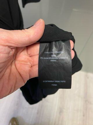 Vestido Punto Carolina Herrera Negro