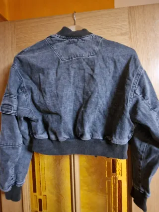 Cazadora Bomber Gris