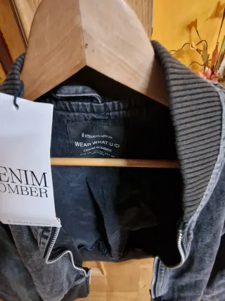 Cazadora Bomber Gris