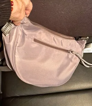 Borsetta impermeabile grigio perla