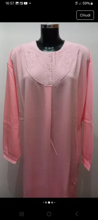 Camicia da notte donna rosa