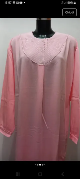 Camicia da notte donna rosa