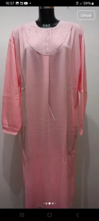 Camicia da notte donna rosa