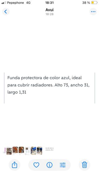 Protector de radiador azul
