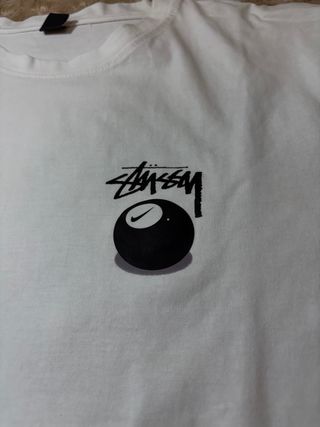 Camiseta Stüssy 8 Ball Blanca