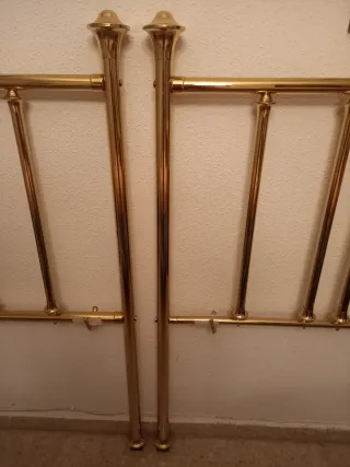 Cabeceros dorados antiguos cama 90