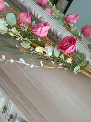 Recibidor vintage romántico yute
