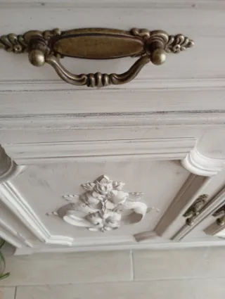 Recibidor vintage romántico yute