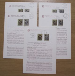 Bollettini illustrativi con annulli 1966/67