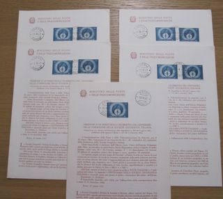 Bollettini illustrativi con annulli 1966/67