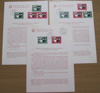 Bollettini illustrativi con annulli 1966/67