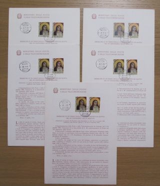 Bollettini illustrativi con annulli 1966/67