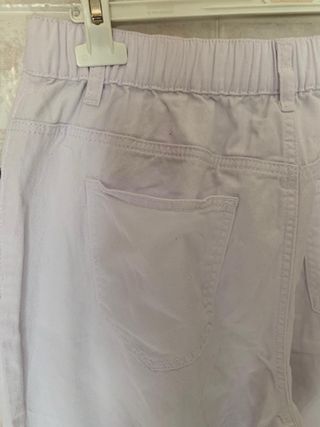 Pantalone bianco casual a gamba larga per uomo
