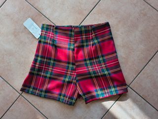 Minigonna pantaloncino scozzese