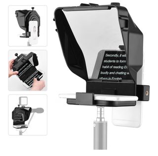 Teleprompter para Creadores de Contenido con mando
