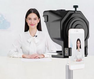 Teleprompter para Creadores de Contenido con mando