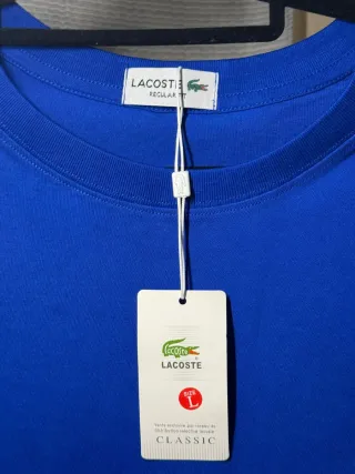 Camiseta Lacoste Azul Talla L